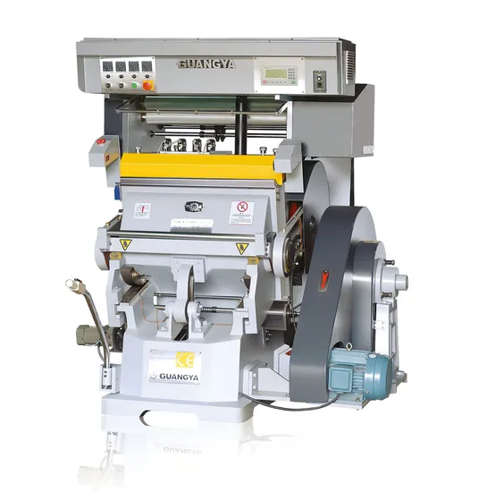 Máquina de estampagem a quente e corte e vinco para operação manual (TYMC