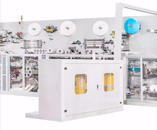 Máquina de boas condições de preço barato de segunda mão para fazer absorventes higiênicos para mulheres período absorventes higiênicos que fazem a máquina automática